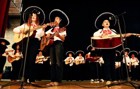 Kings County educators celebrated at 42nd Annual Excellence in Education Awards held April 18 in Hanford's Fox Theater A Mariachi group from Jefferson Academy entertains during a dinner before the awards ceremony.